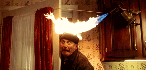 Home Alone- flame thrower