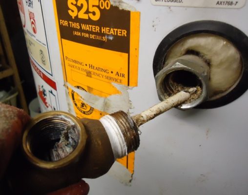 Broken Water Heater - Premier Heating & Cooling